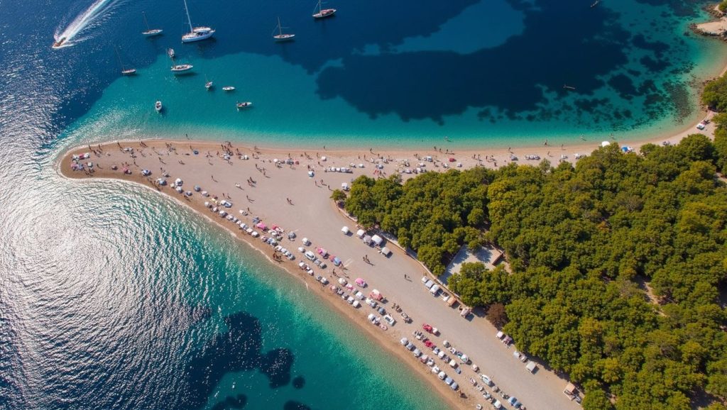 Camino de acceso a Lenga, Lumbarda, Croacia
