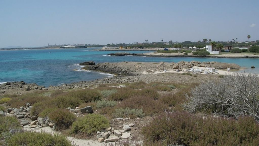 Orilla tranquila de Lighthouse Beach, playa de ?