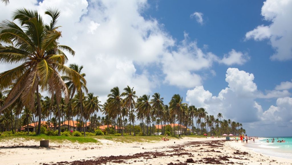 Oleaje en la orilla de Los Negros, costa de Santo Domingo