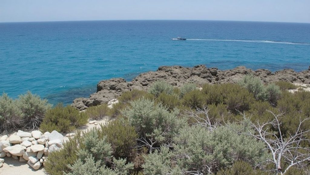 Detalle del agua en Louma Beach Larnaca, ?, Chipre
