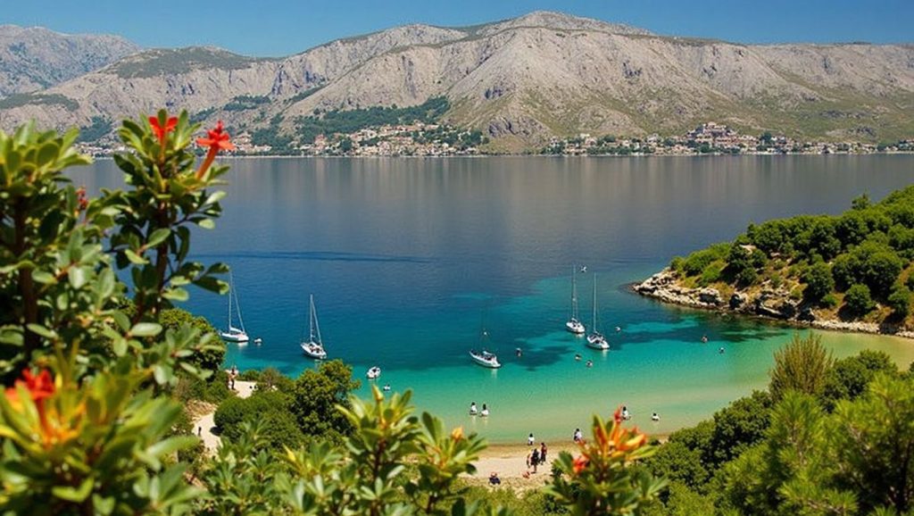 Arena y mar en Lovrecina, Općina Postira, Brač