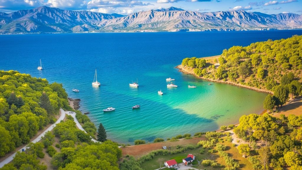 Detalle del agua en Lovrecina, Općina Postira, Brač