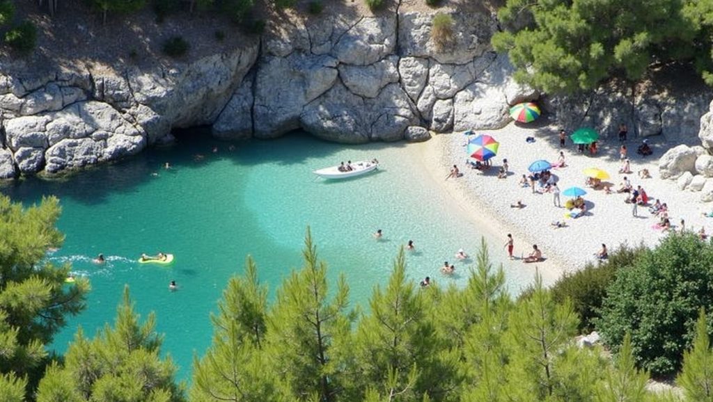 Costa de Croacia desde Lučica, Hvar