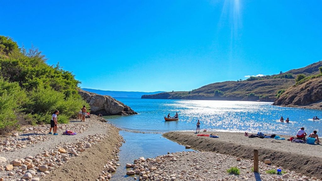 Detalle del agua en Mala Draga, Croacia, Croacia