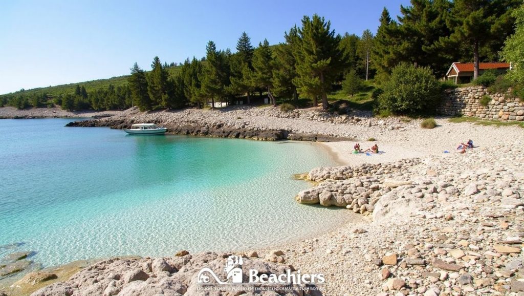 Vista amplia de Malo Grebišće en Croacia, Hvar