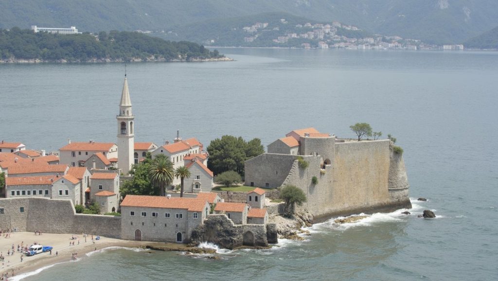 Detalle del agua en Markov rt, Kotor, Montenegro