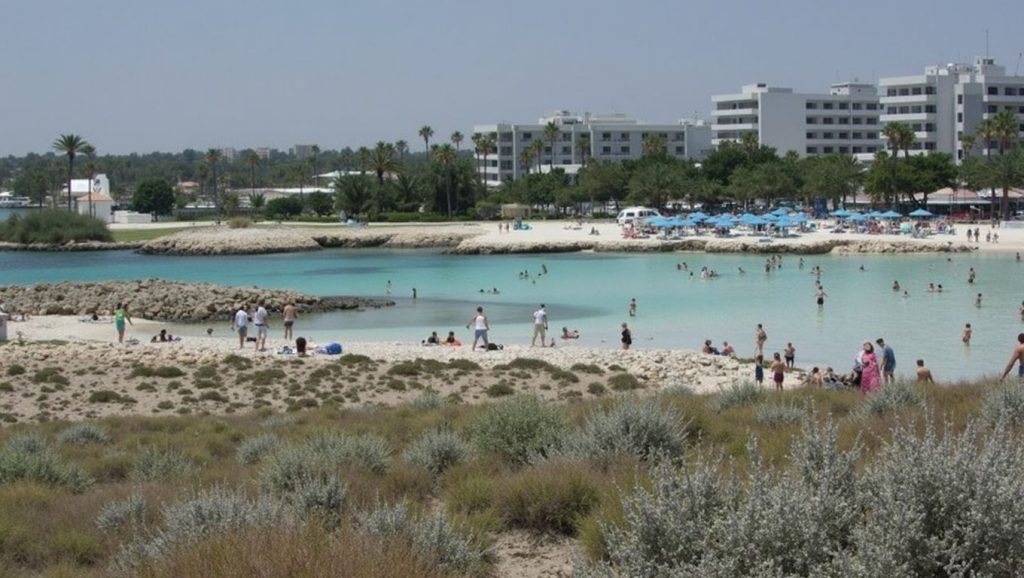 Playa Mavralis Beach en ?, Chipre