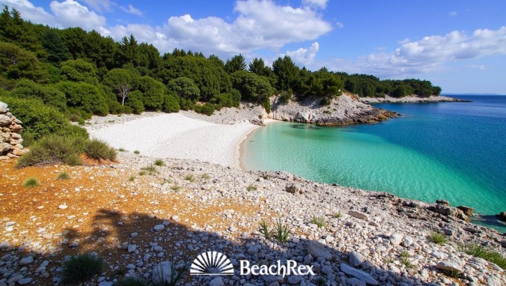 Vista del litoral en Mekićevica, Grad Hvar