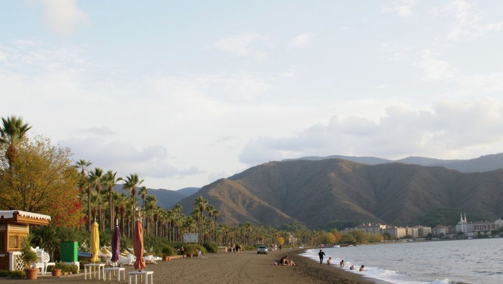 Vista del litoral en Merkez Sahil, ?