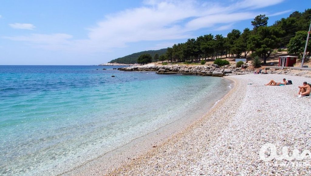 Playa Miline en Općina Rogoznica, Croacia