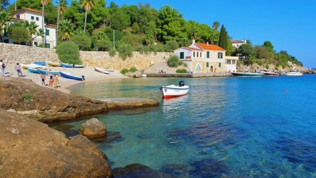 Camino de acceso a Milna, Croacia, Vis