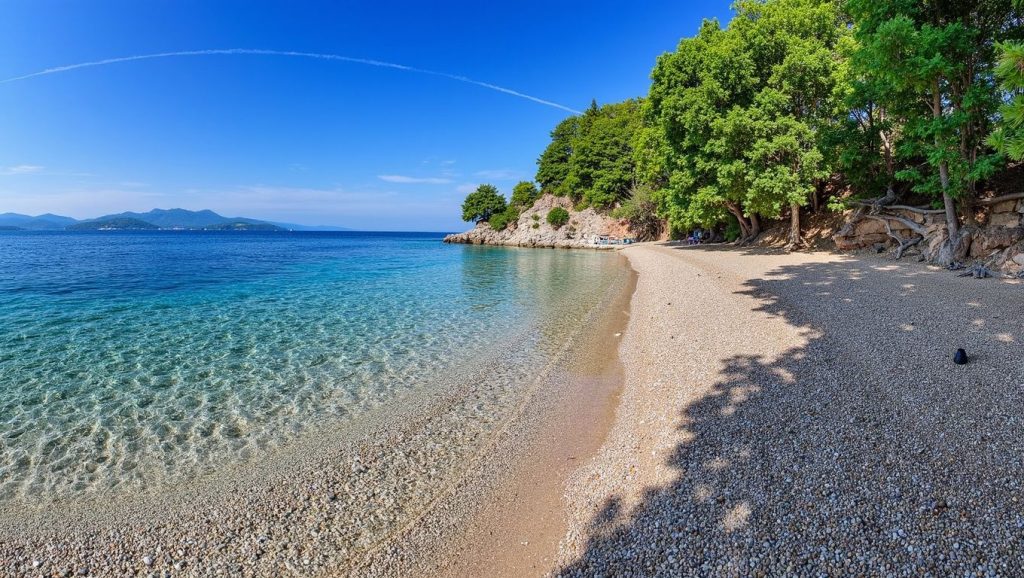 Vista del entorno de Murvica, Croacia, Hvar