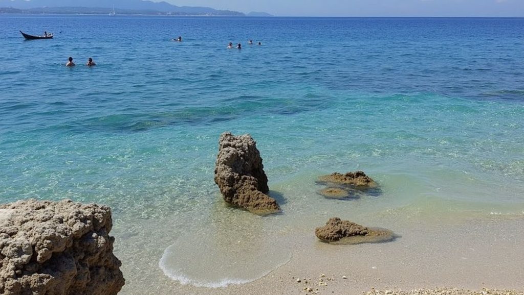 Costa de Croacia desde Nudist beach, Croacia