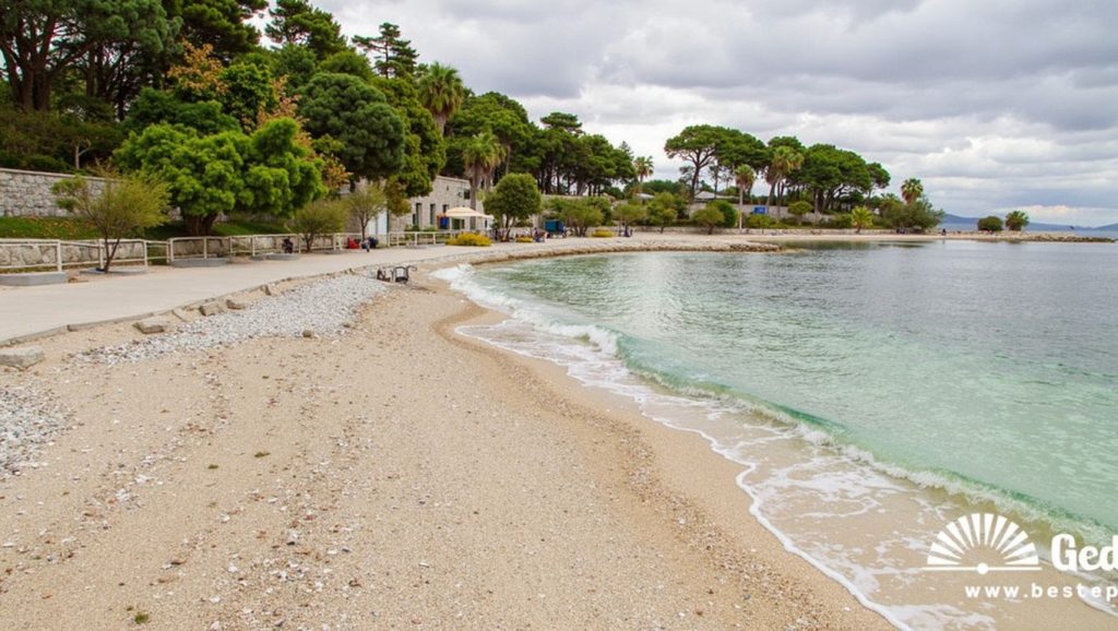 Arena fina en Ovčice, Croacia, Croacia