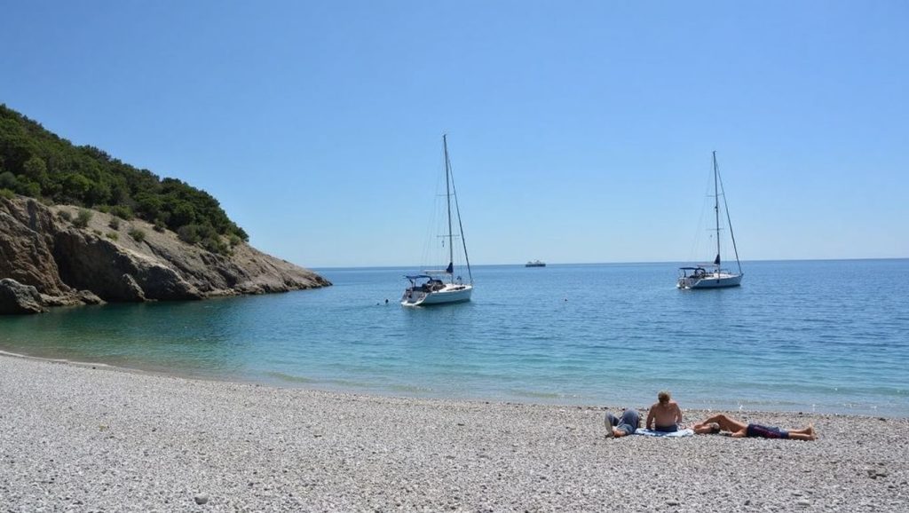 Arena fina en Papranica, Croacia, Croacia