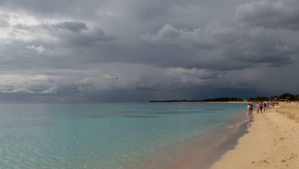 Playa Parque de Arena desde la arena, Santa Lucía, Cuba