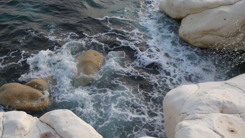 Detalle de arena y agua en Pernera, ?