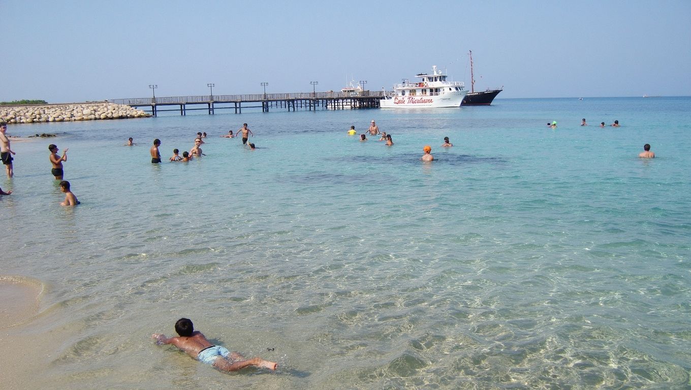 Pervolia Beach playa tranquila Bandera Azul Larnaca Chipre