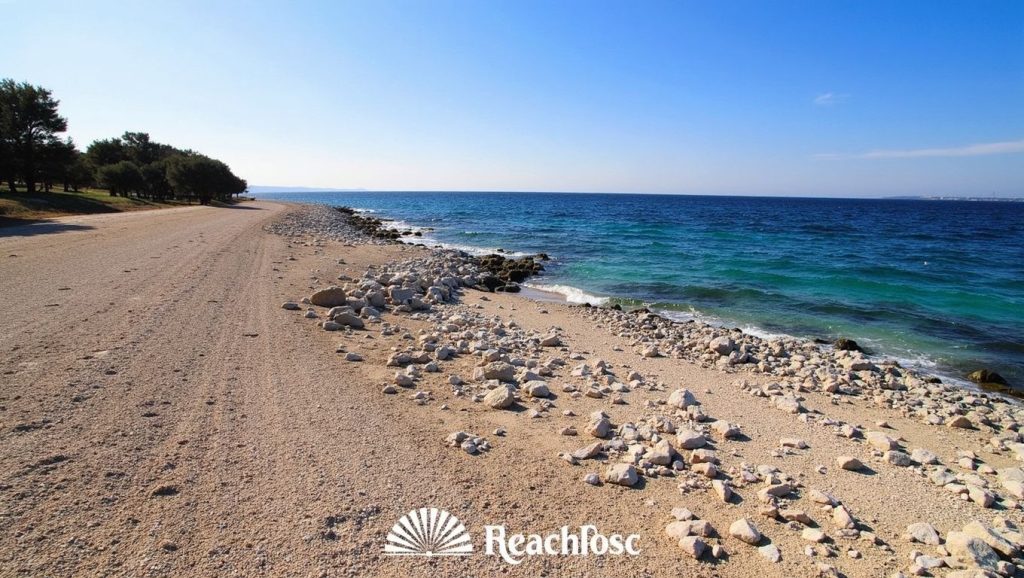 Horizonte desde Petrčane Public Beach, Croacia, Croacia
