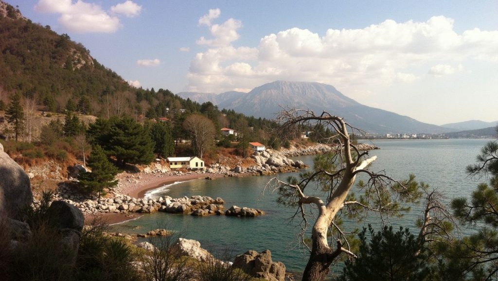 Paseo hacia Petrovac Beach, Bar