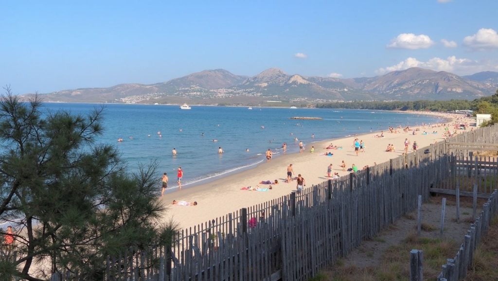 Primer plano de la orilla de Pisciu Cane, Porto-Vecchio