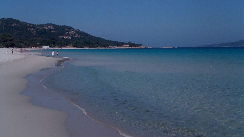 Vista general de Plage d'Agosta, Ajaccio