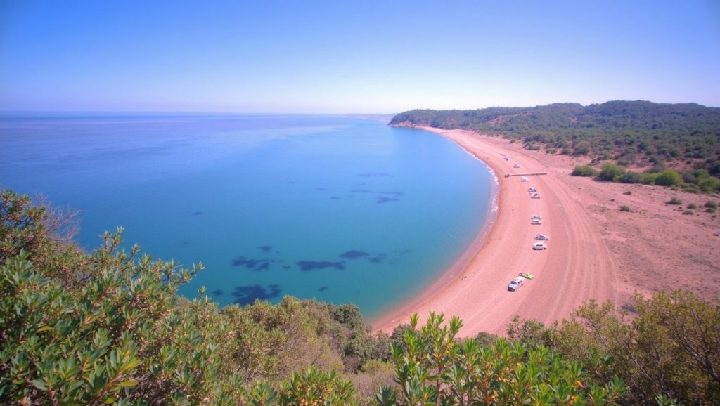Camino de acceso a Plage de Balistra, Rondinara, Córcega