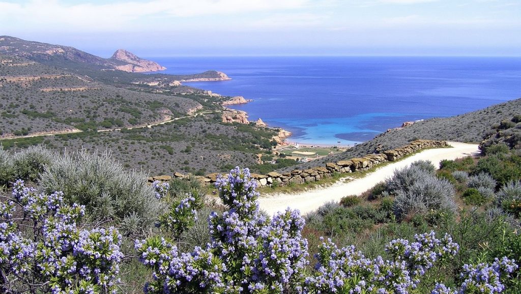 Panorámica de Plage de Bodri con cielo despejado, Calvi