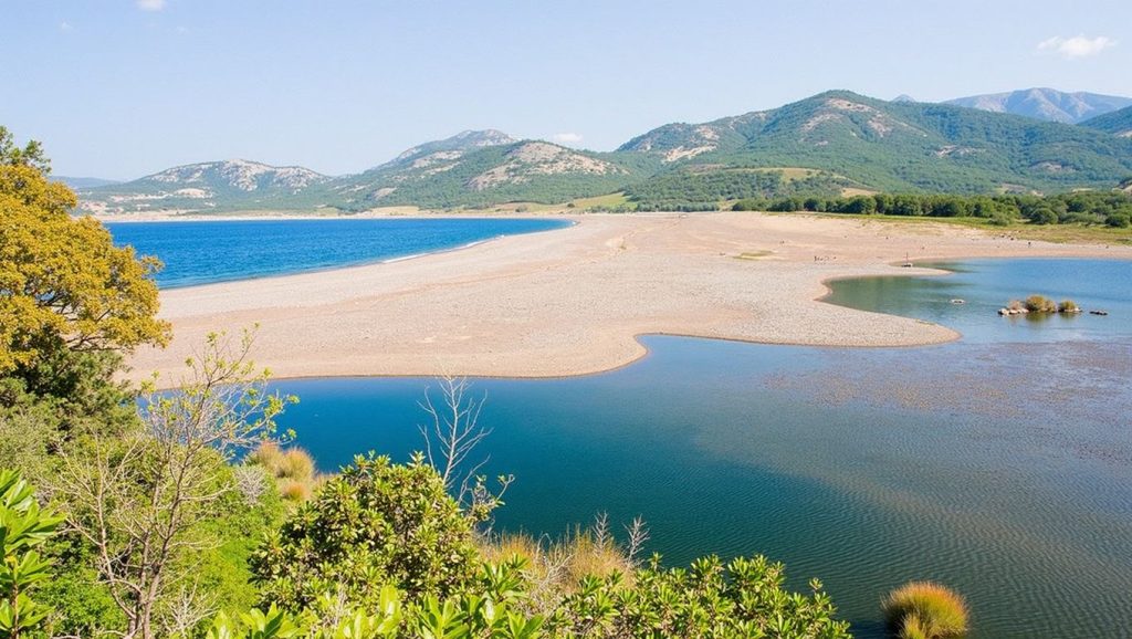 Vista del entorno de Plage de Cupabia, Propriano, Córcega