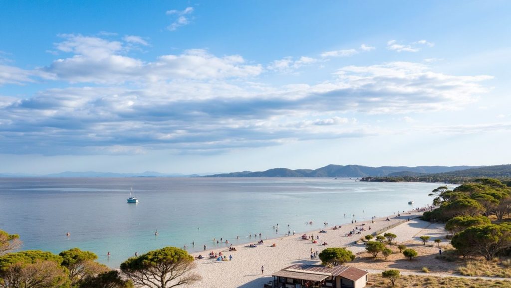 Línea de costa en Plage de Delta du Fango, Porto