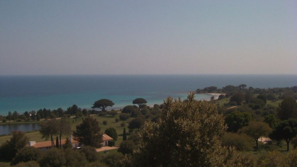 Panorámica completa de Plage de Delta du Fango, playa de Porto