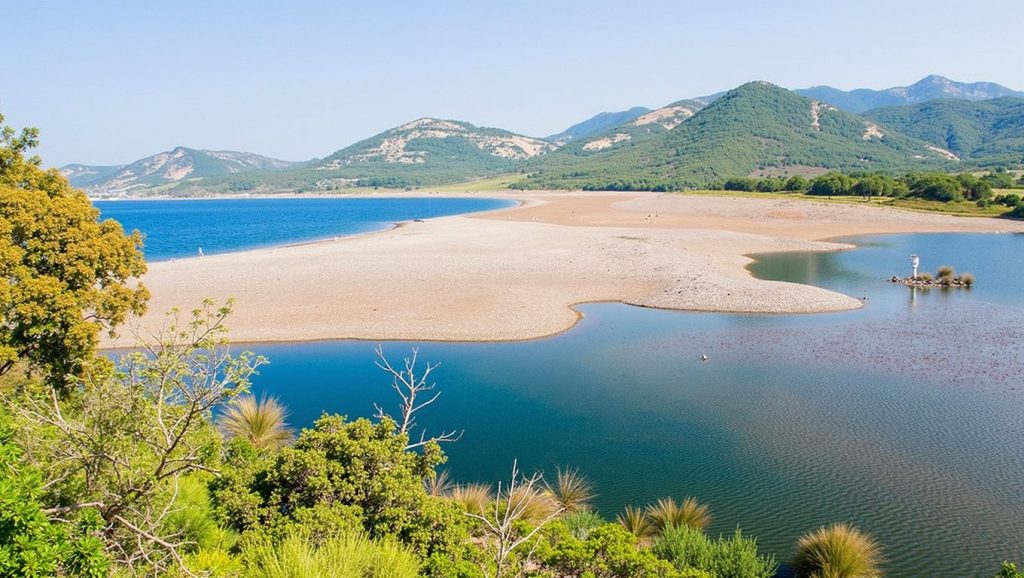 Línea de costa en Plage de Fautea Sud, Porto-Vecchio