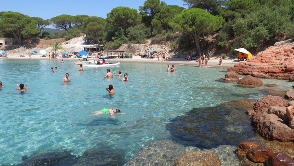 Horizonte desde Plage de Fiorentina, Cap Corse, Córcega