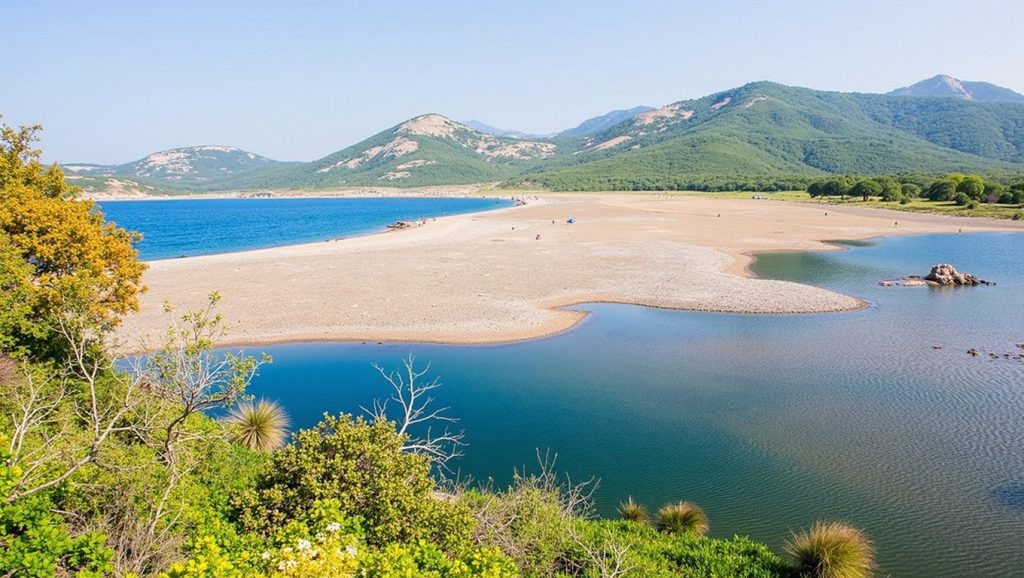 Panorámica de Plage de La Revellata con cielo despejado, Calvi