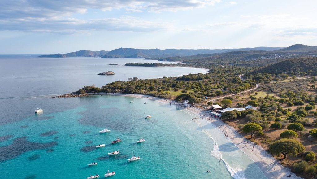 Vista general de Plage de Lavu Santu, Porto-Vecchio