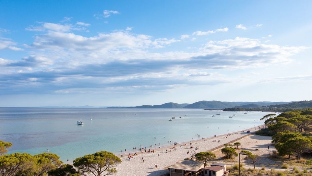Arena y orilla en Plage de Lavu Santu, Porto-Vecchio, Córcega