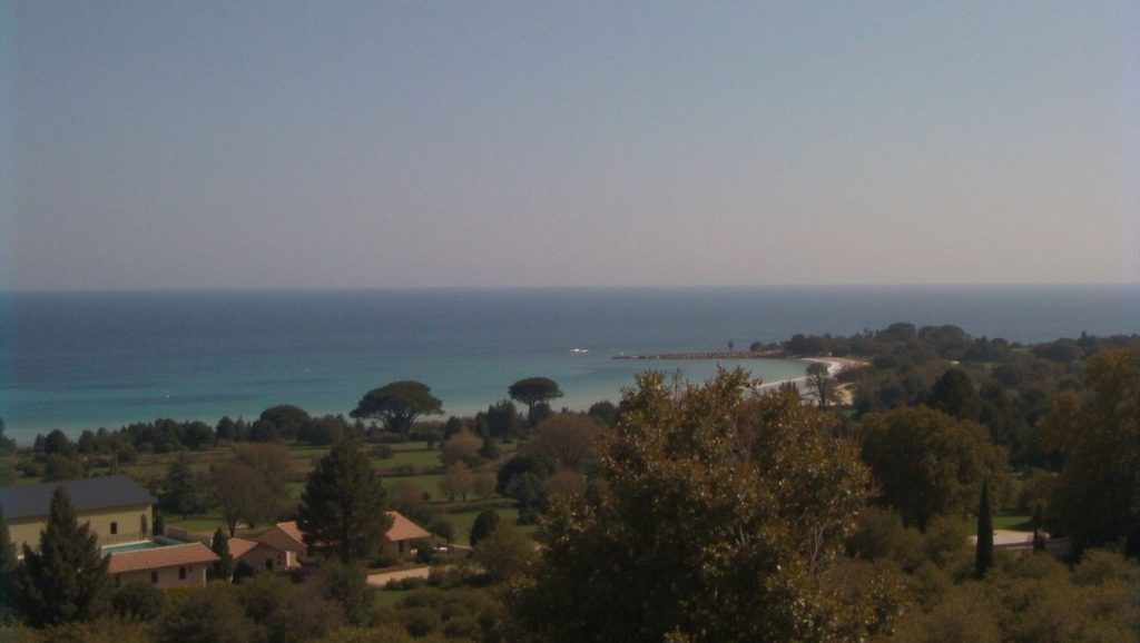 Vista del litoral en Plage de Lavu Santu, Porto-Vecchio