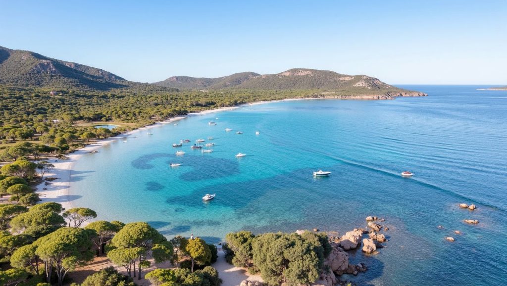 Detalle de arena y agua en Plage de Lozari, Calvi