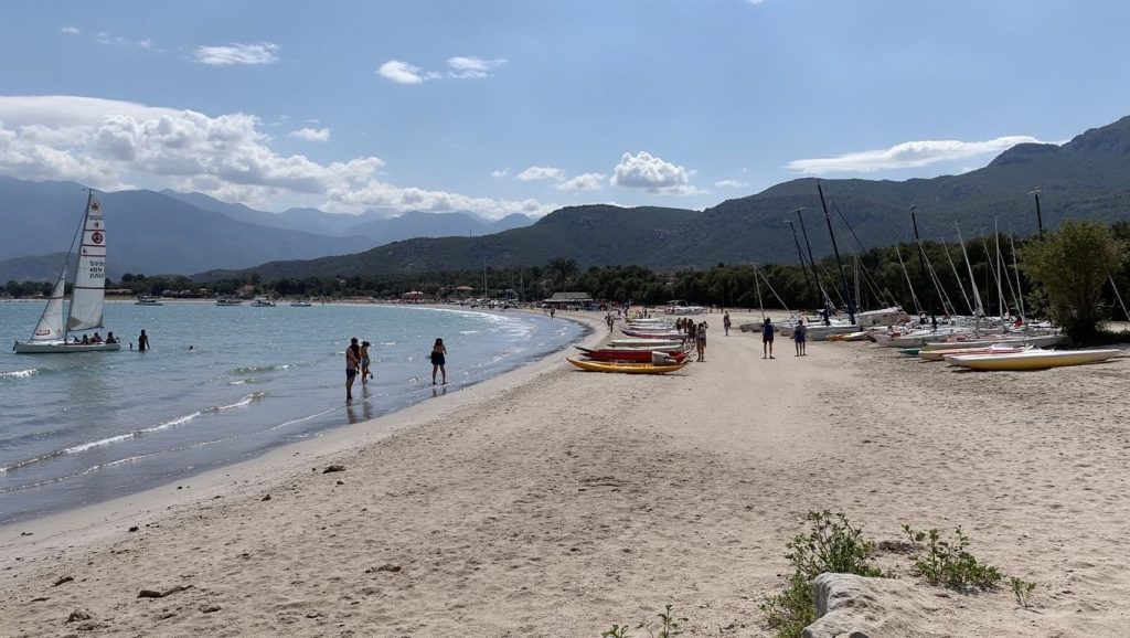 Plage de Macinaggio (Cap Corse, Córcega)