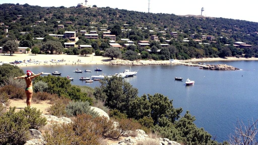 Arena y orilla en Plage de Palombaggia, Rondinara, Córcega