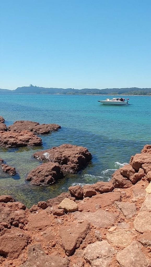 Playa Plage de Pisonaccio desde la arena, Cap Corse, Córcega