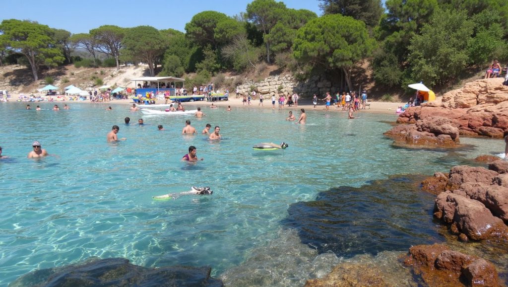 Costa de Cap Corse desde Plage de Pisonaccio, Córcega