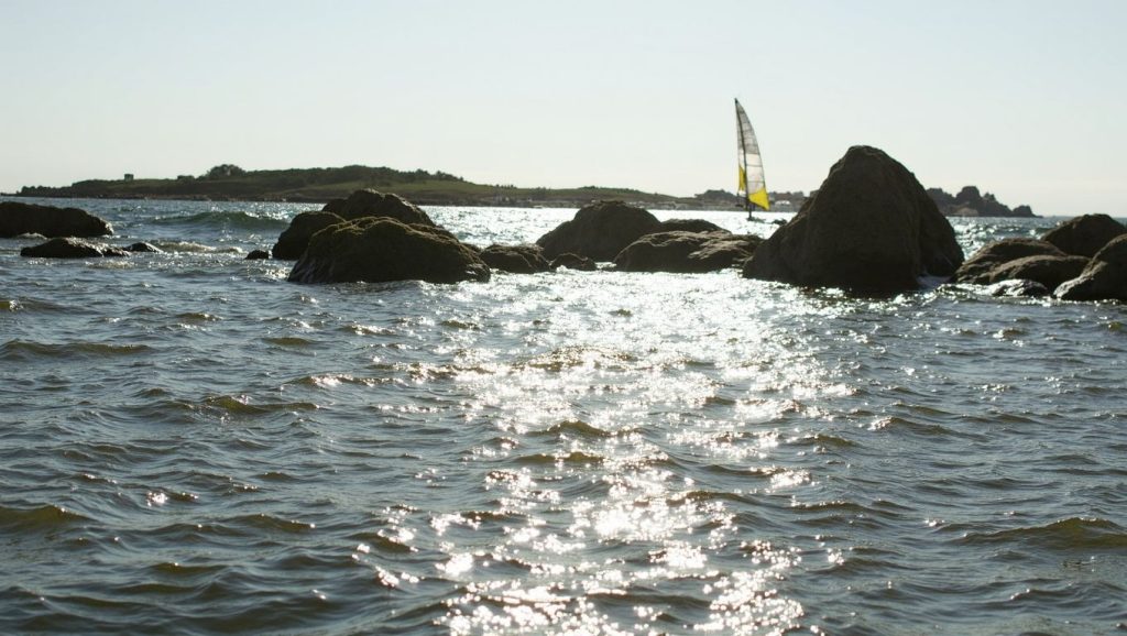 Playa Plage de Rondinara desde la arena, Rondinara, Córcega