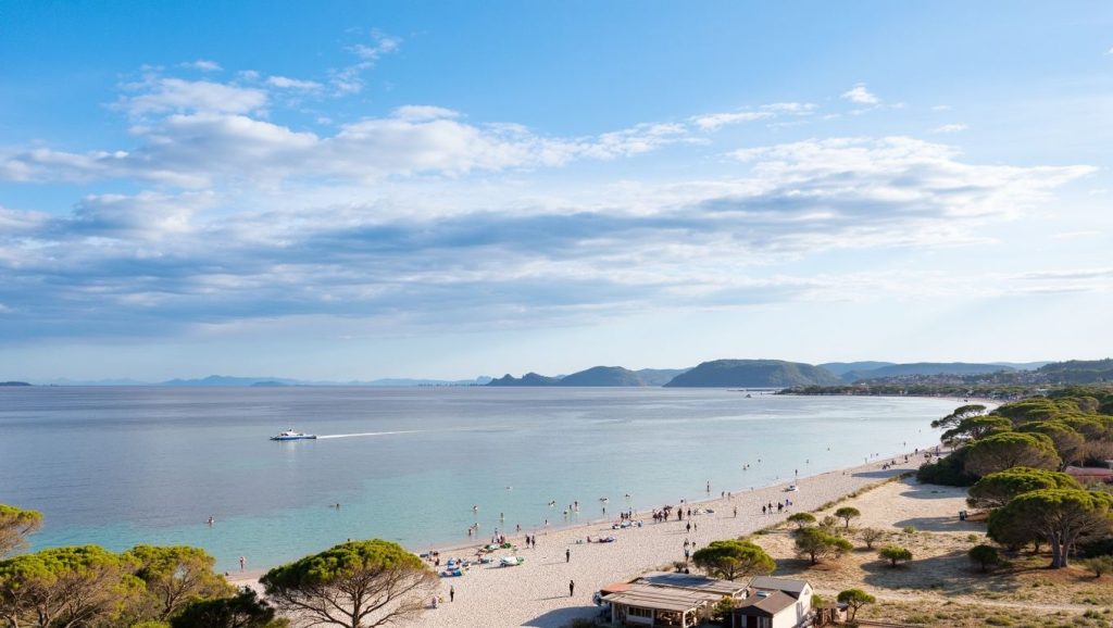Primer plano de la orilla de Plage de Rondinara, Rondinara