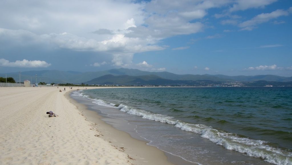 Camino de acceso a Plage de Tettola, Bastia, Córcega