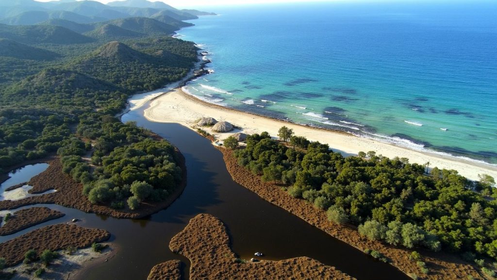 Playa Plage de Travo en Ajaccio, Córcega