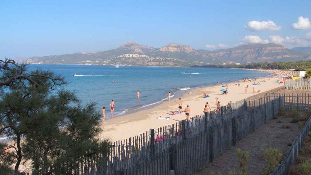 Primer plano de la orilla de Plage de Vignale, Cap Corse