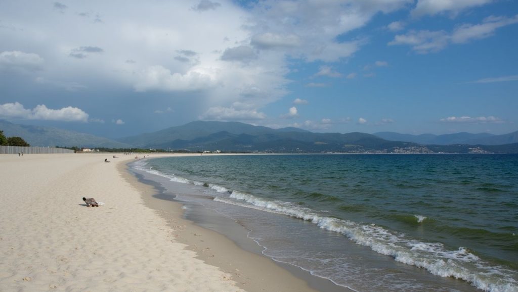Vista general de Plage d'Erbaju, Propriano