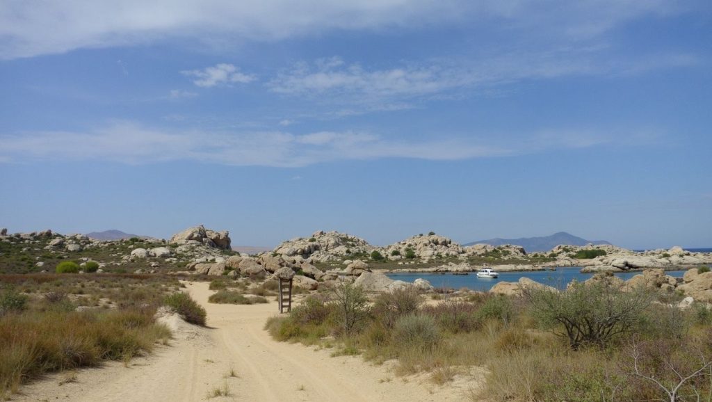 Horizonte desde Plage d'Erbaju, Propriano, Córcega