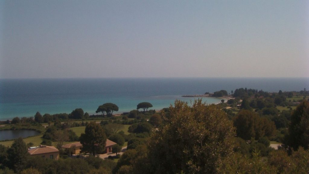 Playa Plage Napoléon desde la arena, Calvi, Córcega